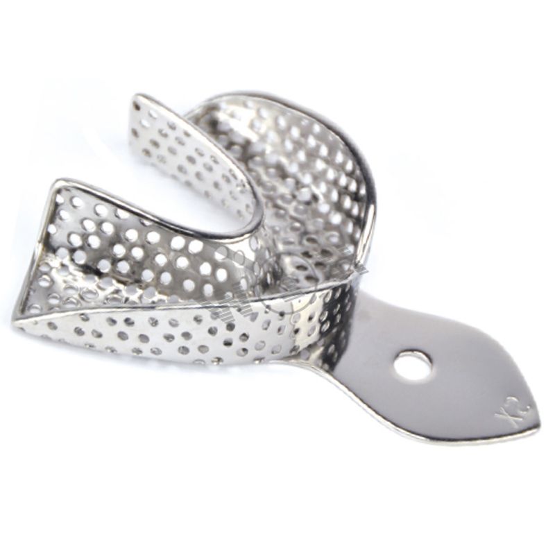 HLW Dental lower metal impression tray 33-15, perforated XS