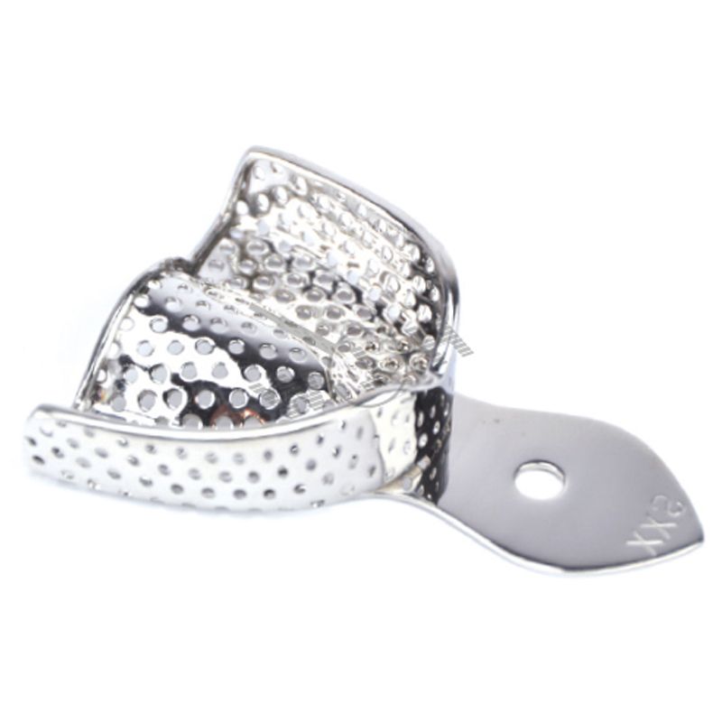 HLW Dental 33-40 perforated upper metal impression tray XXS