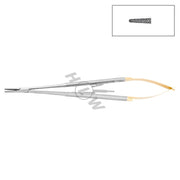 HLW Dental straight micro needle holder 40-47, 18 cm