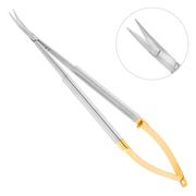 HLW curved microsurgical scissors 40-48B, 17 cm