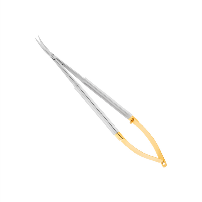 HLW curved microsurgical scissors 40-48B, 17 cm