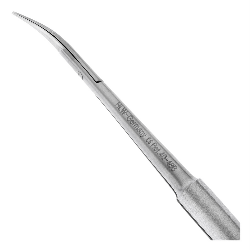 HLW curved microsurgical scissors 40-48B, 17 cm