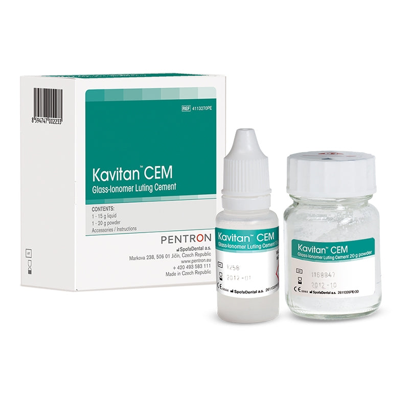 Spofa Dental Kavitan Cem glass-ionomer cement, 20 g + 15 ml