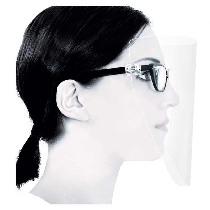 Polydentia ClipOn protective face shield set, 5 plates