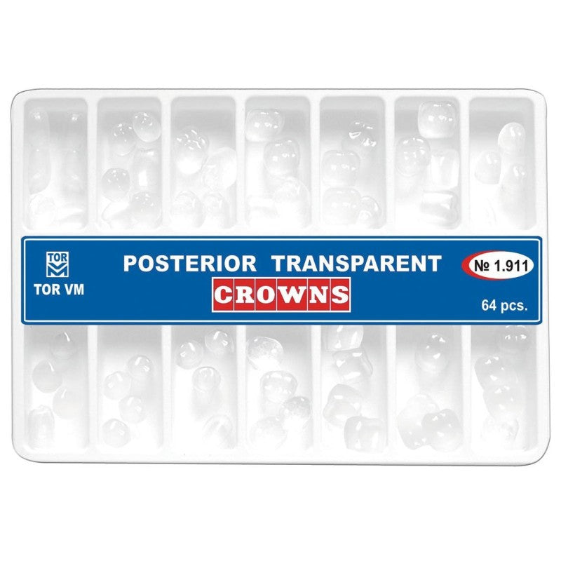 TOR VM celluloid crowns for posterior teeth, 64 pieces