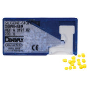 Dentsply Sirona Silicone Stops yellow endodontic stops, 200 pcs