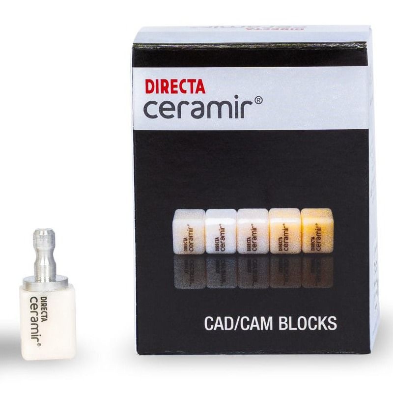 Directa Ceramir CAD/CAM T-BLOCK ceramic blocks, Universal Enamel, 5 pieces