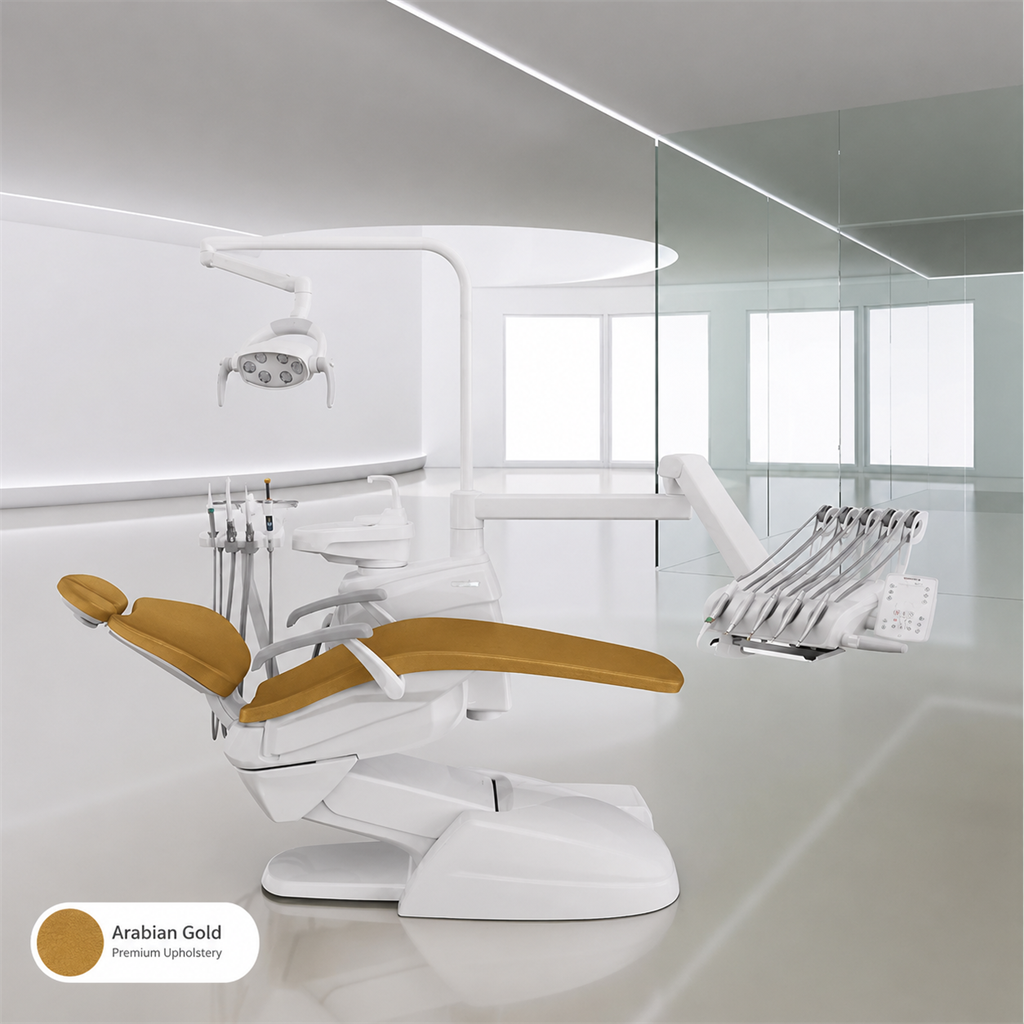 Castellini PUMA Eli R dental unit with upper instrument delivery