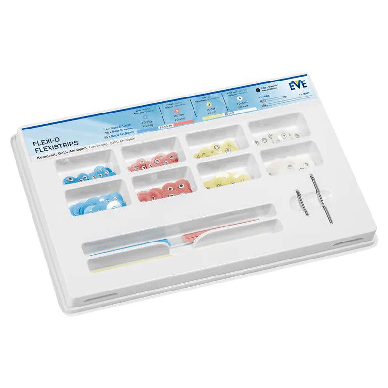 EVE Flexi-Dia Combi Set 10 mm and 14 mm polishing discs and strips