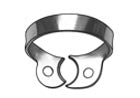 TOR VM black rubber dam clamps without wings