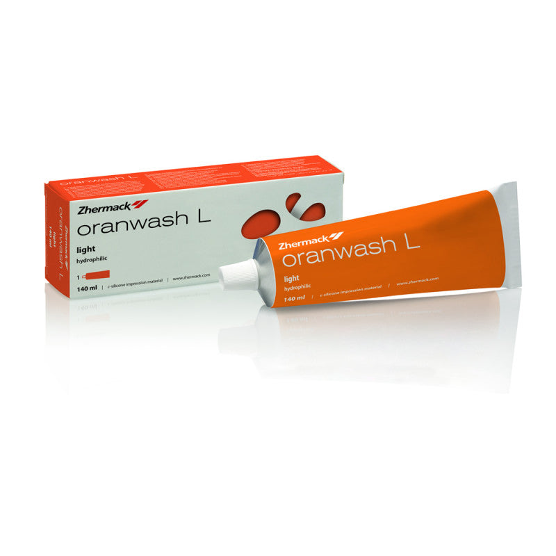 Zhermack Oranwash L low-viscosity C-silicone impression material, 140 ml