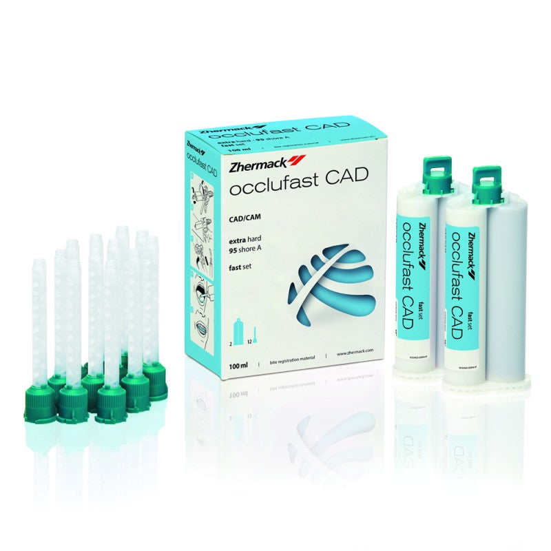 Zhermack Occlufast CAD bite-registration material, 2 × 50 ml