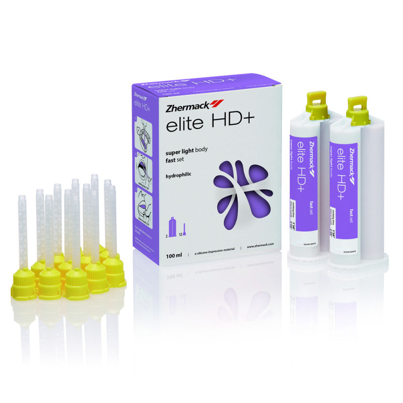 Zhermack Elite HD+ Super Light Body Fast Set A-silicone, 2 × 50 ml