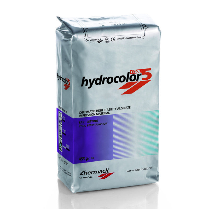 Zhermack Hydrocolor 5 chromatic alginate impression material, 453 g