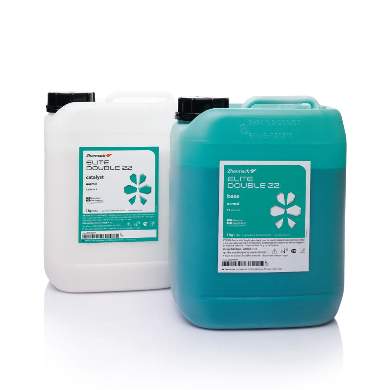 Zhermack Elite Double 22 Shore A duplication silicone, 5 kg + 5 kg