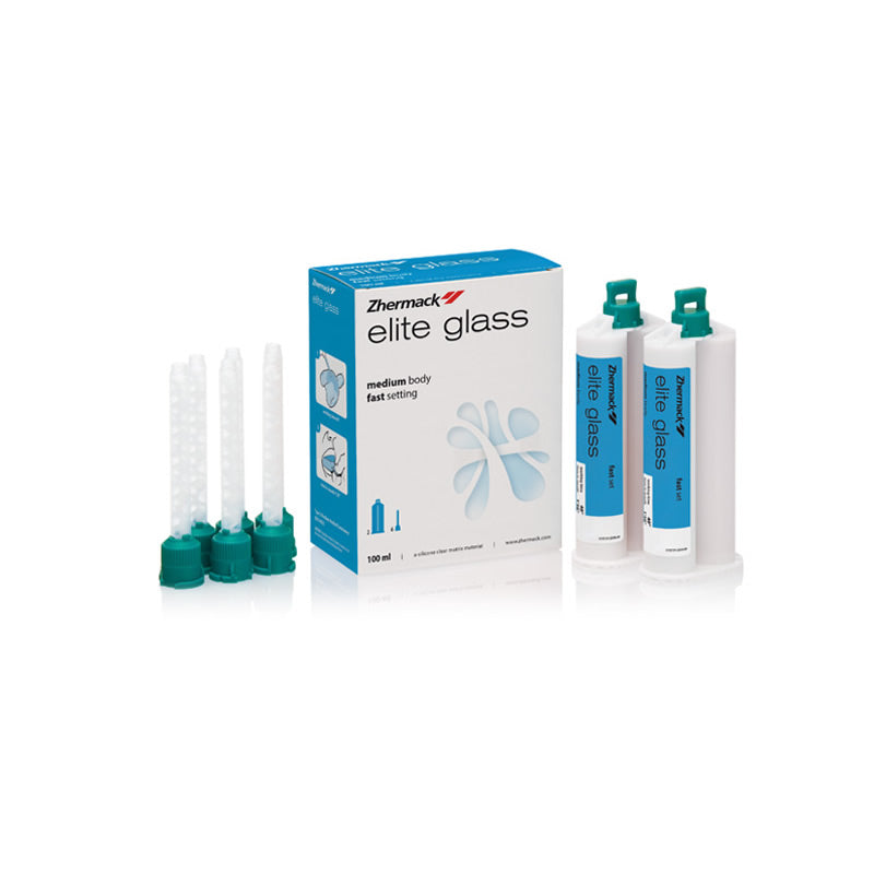 Zhermack Elite Glass transparent matrix silicone, 2 × 50 ml