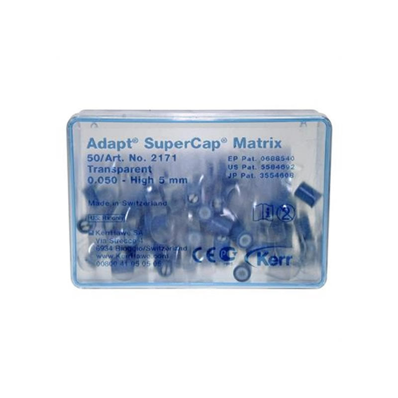 Kerr SuperCap Matrix transparent matrices, 50 pieces
