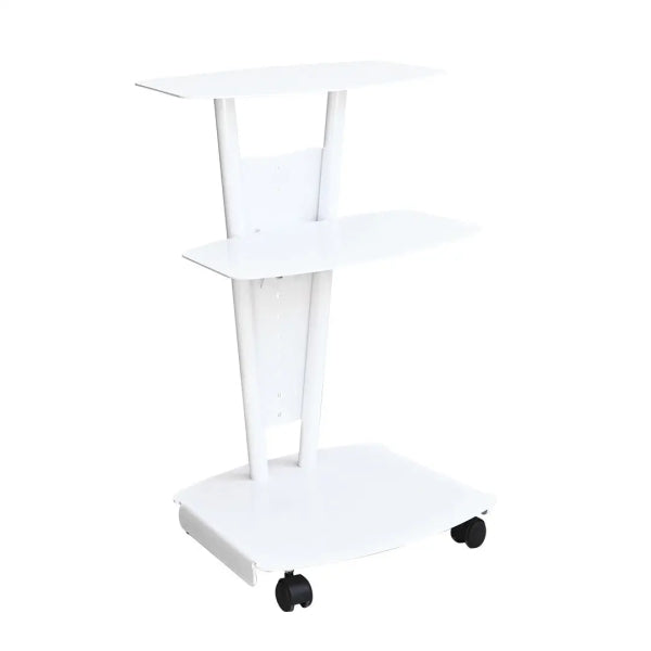 Tecnomed Italia mobile equipment cart with 3 shelves