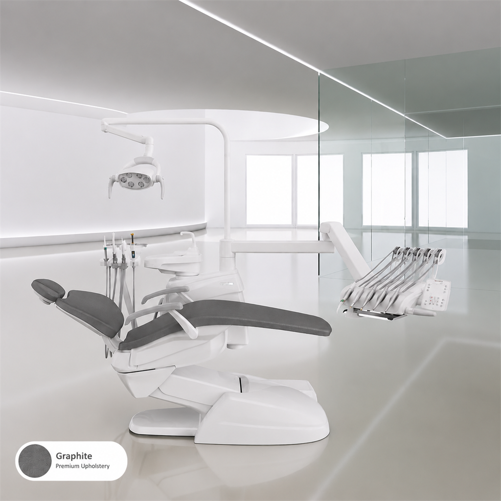 Castellini PUMA Eli R dental unit with upper instrument delivery