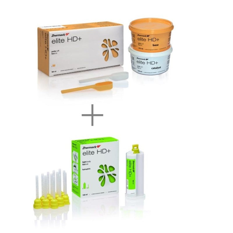 Zhermack Elite HD+ Putty Soft Fast and Light Body Fast kit