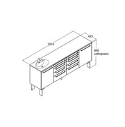 Loran LOOK comp.B dental furniture, 4 modules