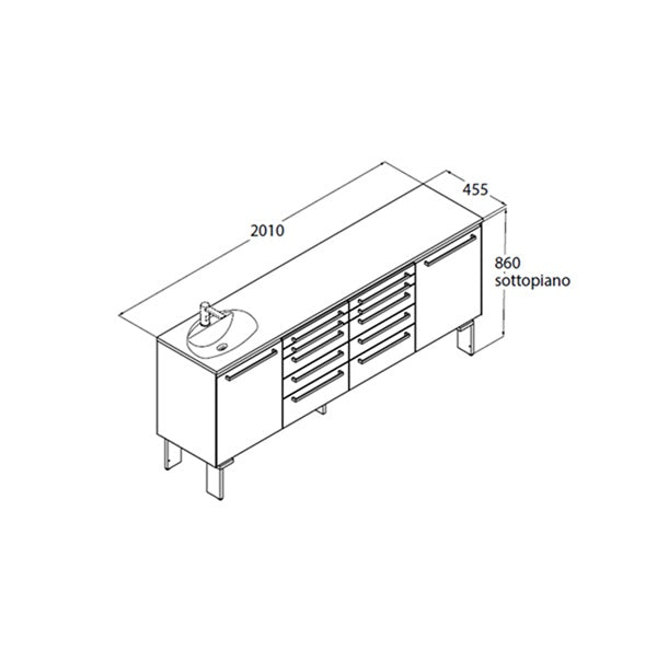 Loran LOOK comp.B dental furniture, 4 modules