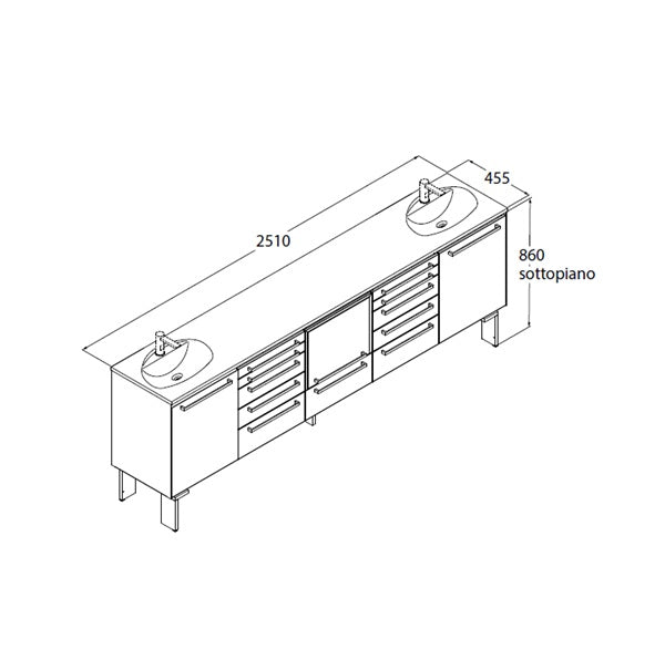 Loran LOOK composition F dental cabinetry