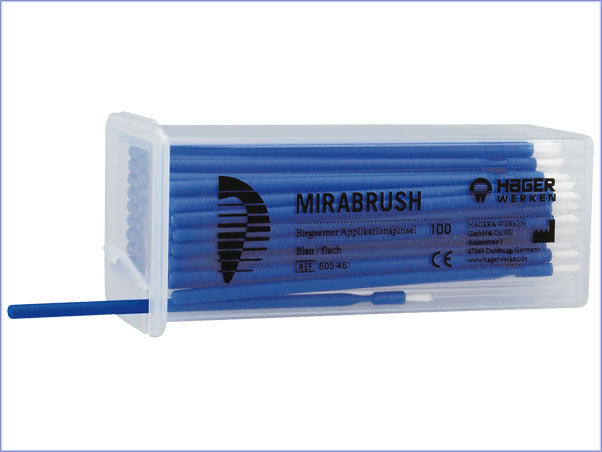 Mirabrush blue flat brush