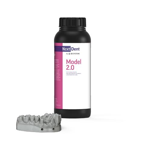 NextDent Model 2.0 dental model resin, White, 1000 g