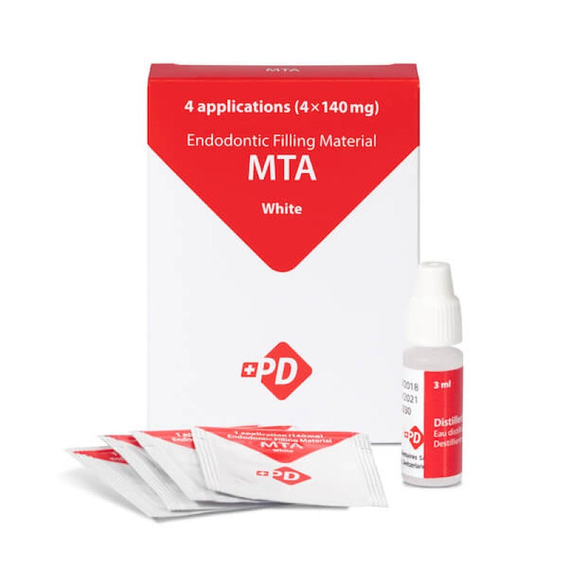 PD-dental PD MTA White bioceramic cement, 4 × 140 mg + 3 ml