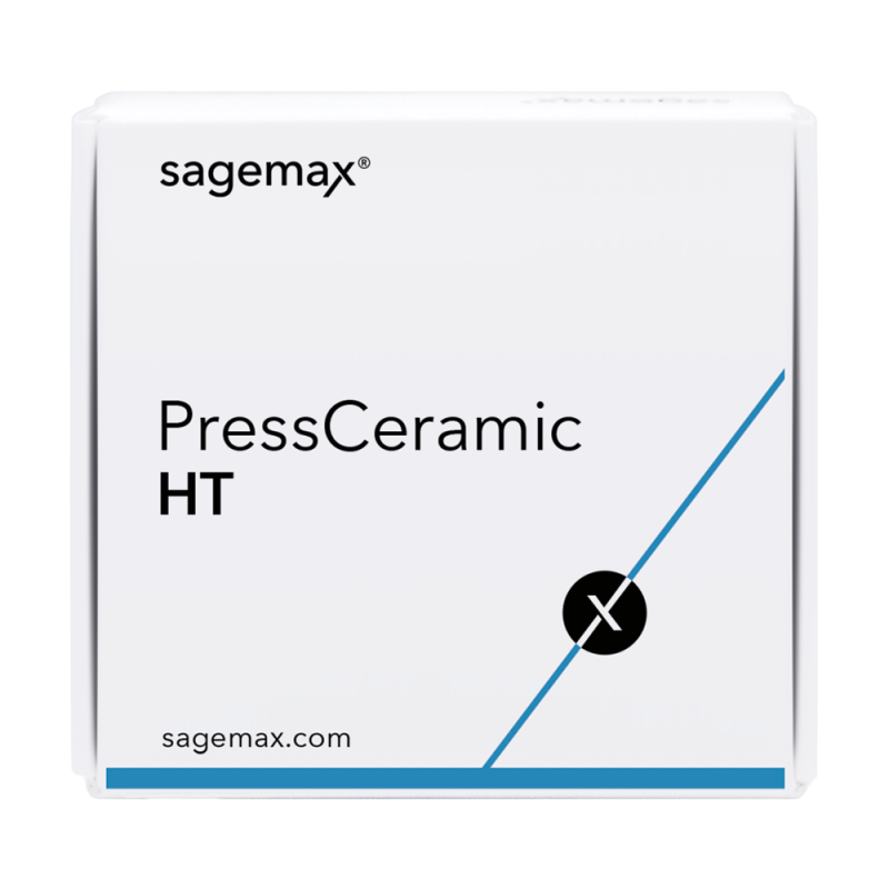 Sagemax PressCeramic HT lithium-disilicate ingot, 1 piece