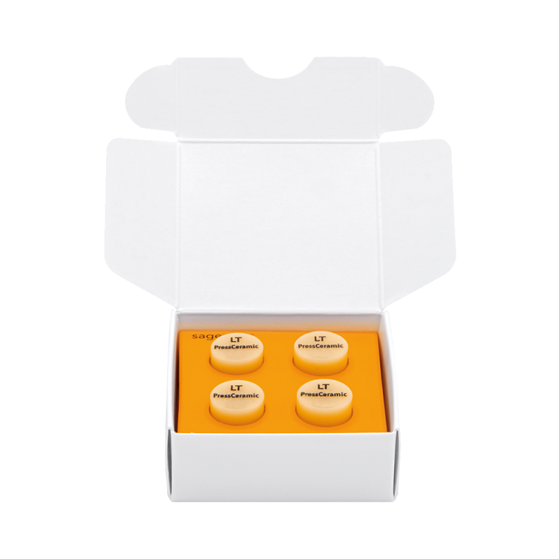 Sagemax PressCeramic LT lithium-disilicate ingot, 1 piece