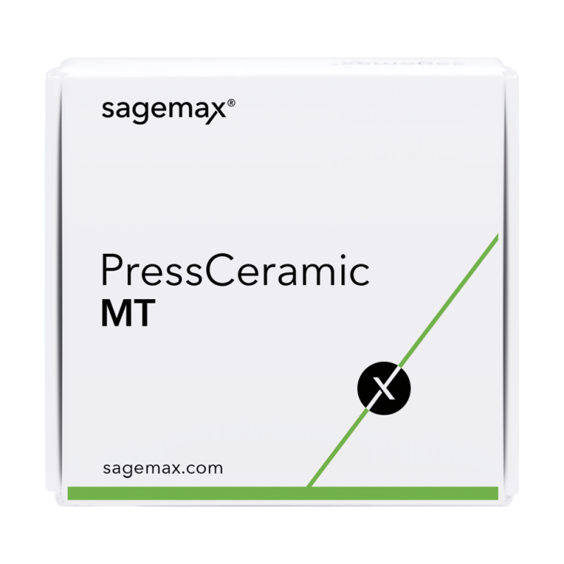 Sagemax PressCeramic MT lithium-disilicate press ingot, 1 piece
