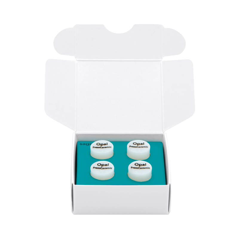 Sagemax PressCeramic Opal lithium-disilicate ingot, 1 piece
