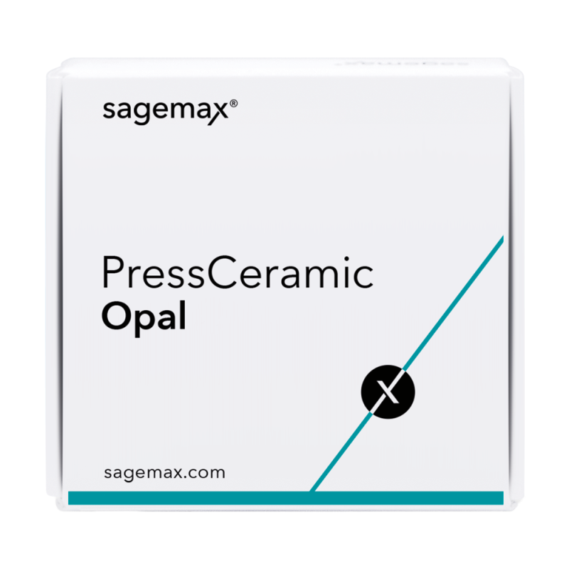 Sagemax PressCeramic Opal lithium-disilicate ingot, 1 piece