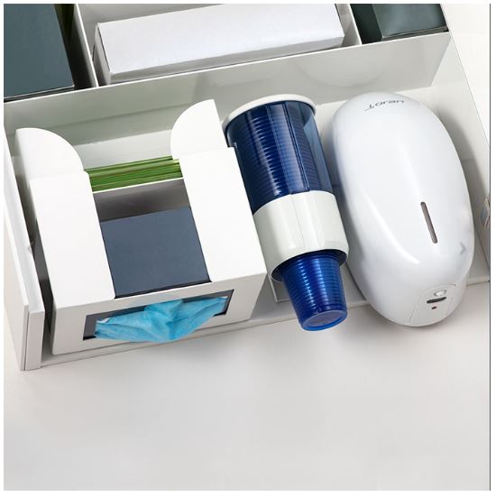 Loran QUADRO wall-mounted hygiene module 500 × 160 × 520 mm