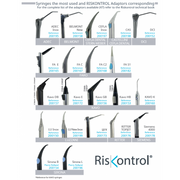 Acteon RISKONTROL disposable air/water syringe tips, 500 + adapter