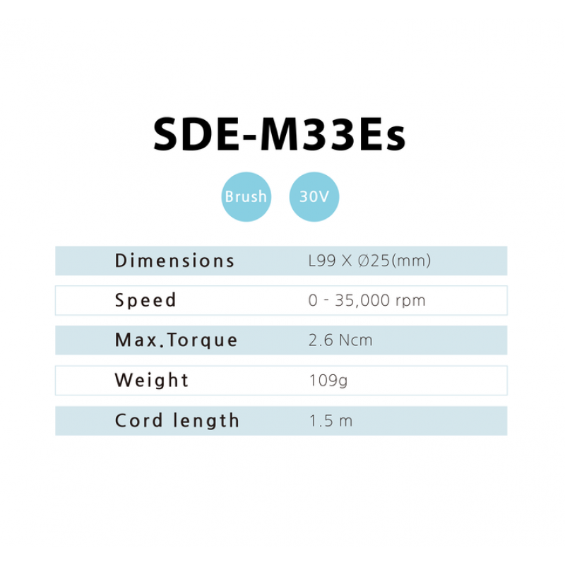 SAEYANG SDE-M33Es micromotor and M3 Champion controller
