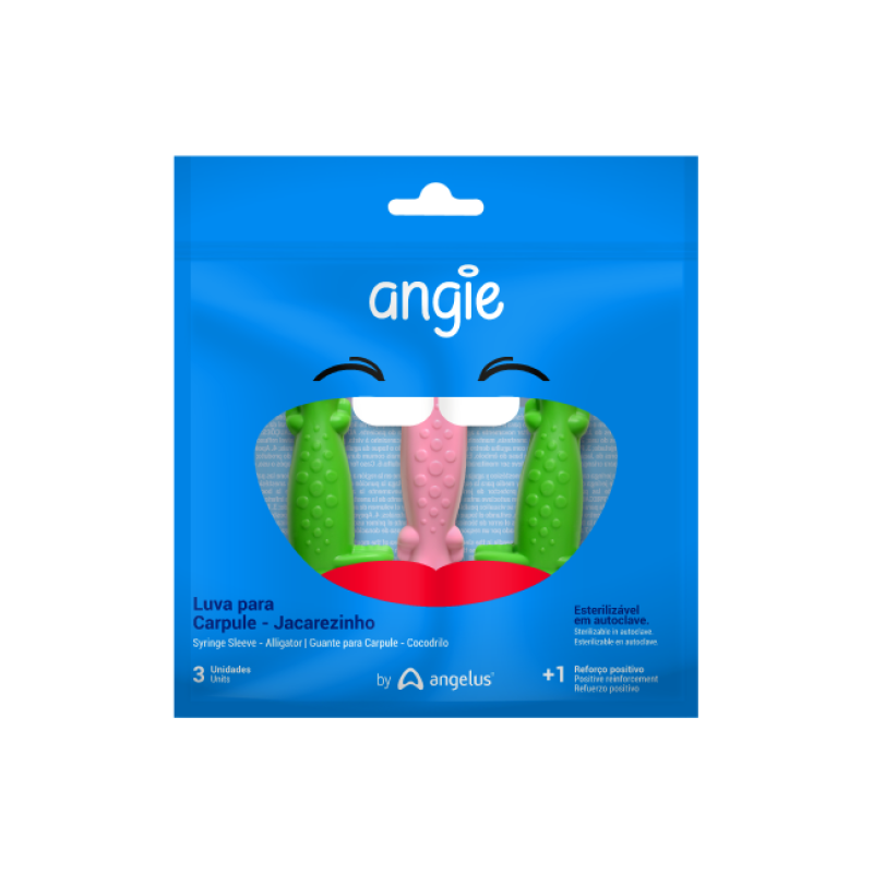 Angelus Angie syringe and needle covers, 3 pieces