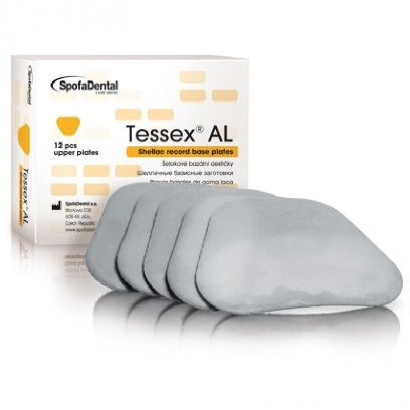 SpofaDental Tessex AL baseplates, 12 pieces