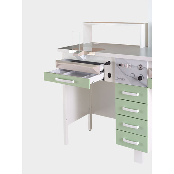 Loran MAESTRO dental laboratory workstation for 1 operator, 1175 × 640 × 900 mm
