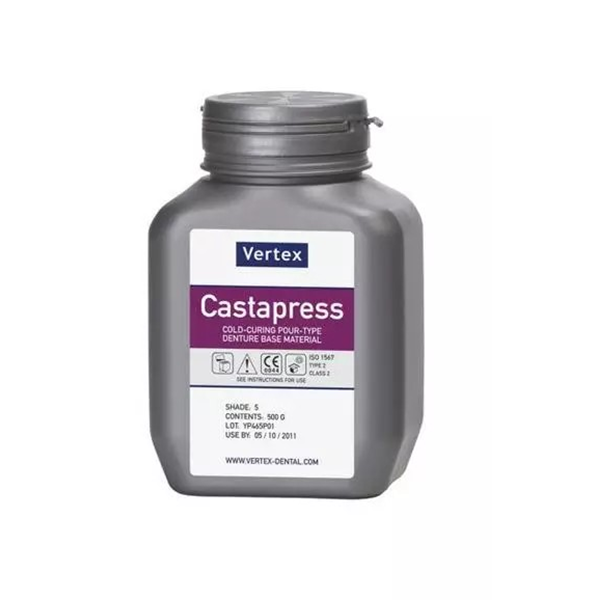 Vertex Castapress No. 7 cold-curing acrylic powder 500 g
