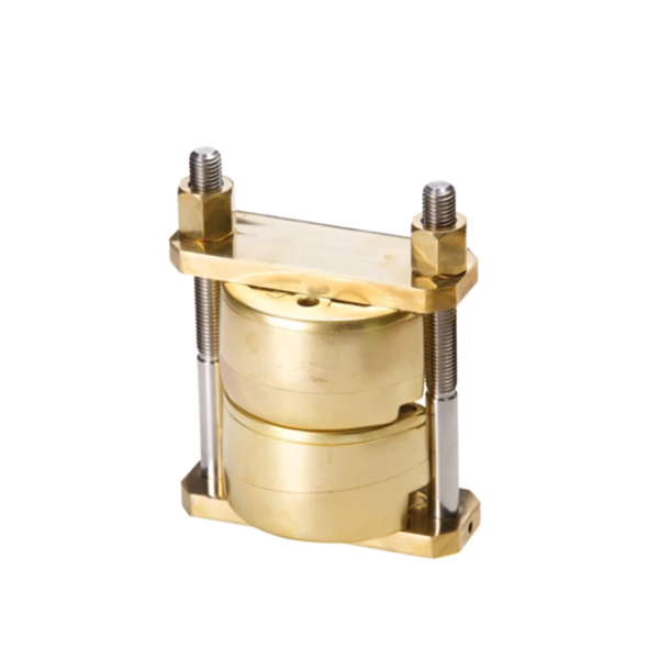 Vertex rotating vise for two flasks
