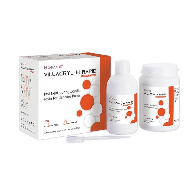 Everall7 Villacryl H Rapid V4 heat-cure acrylic set