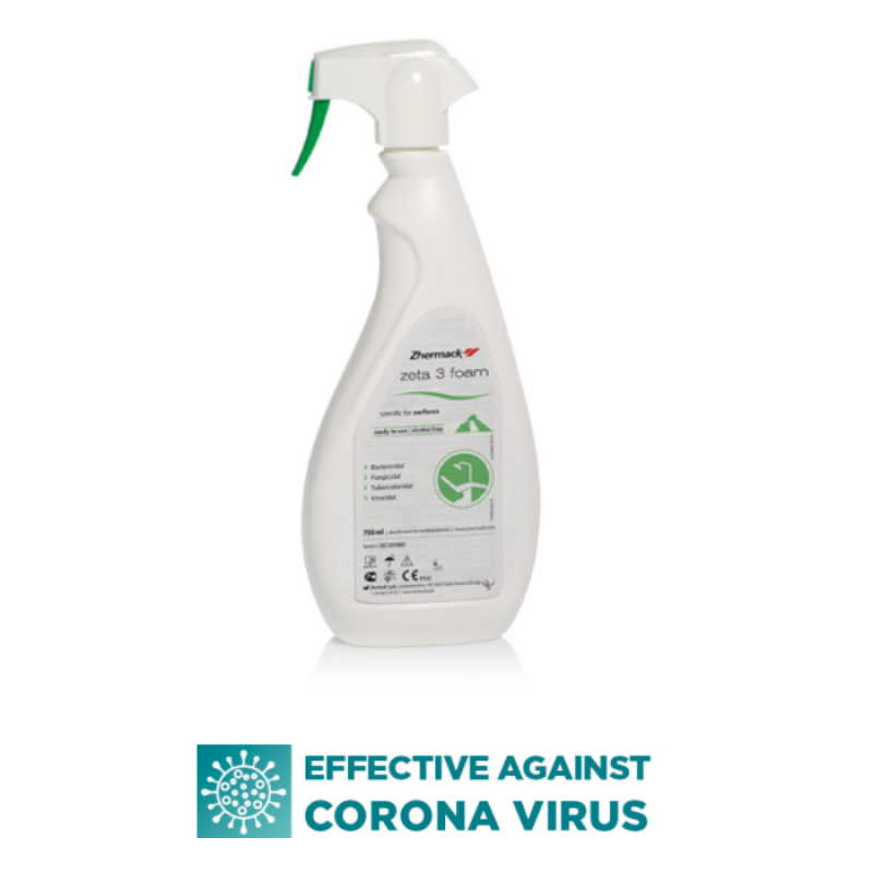 Zhermack Zeta 3 Foam alcohol-free surface disinfectant, 750 ml