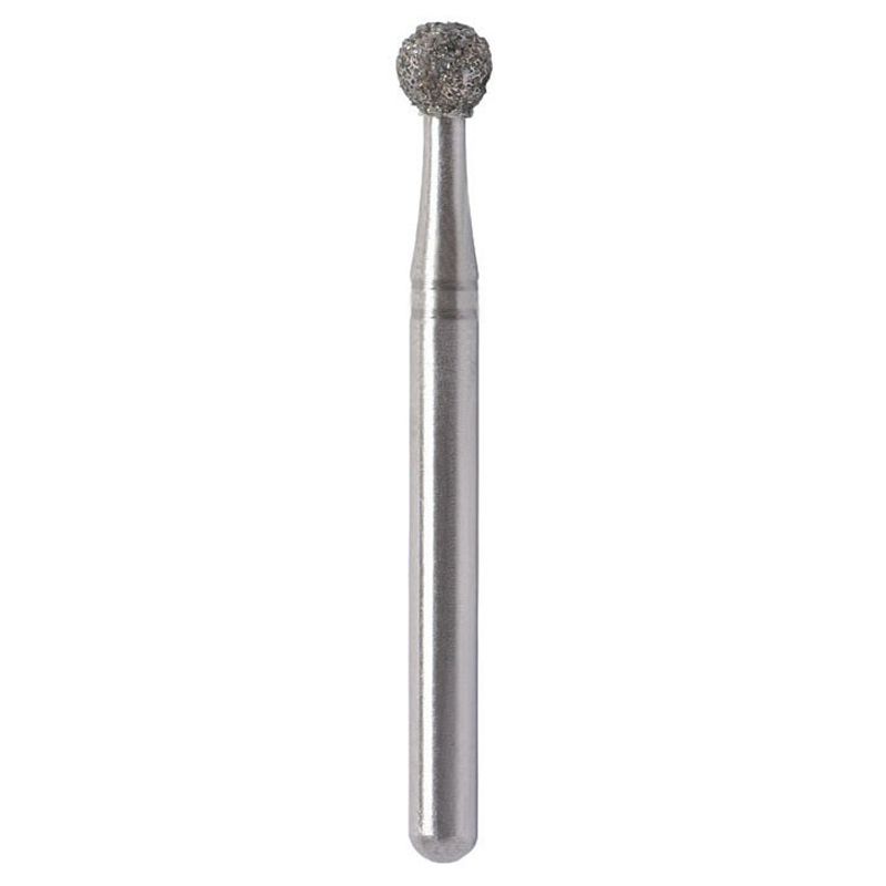 Strauss A010M round medium diamond bur 010, 6 pieces