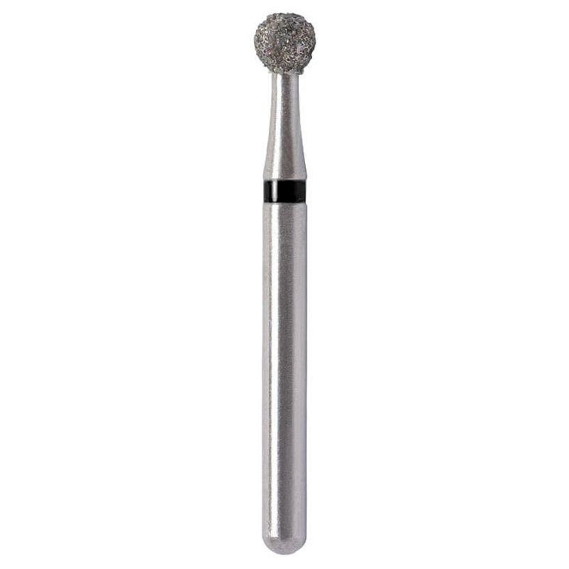 Strauss A2LSC super-coarse surgical-length round diamond bur 014, 3 pieces