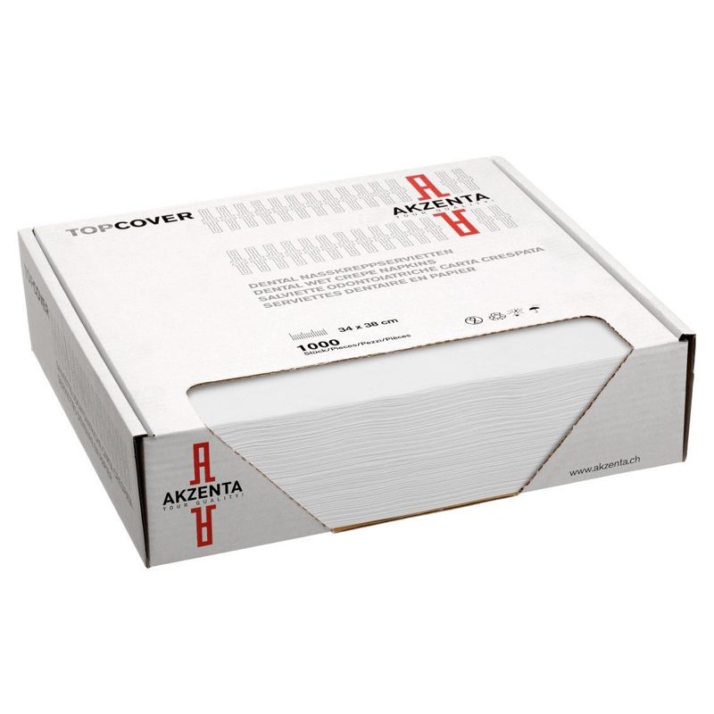 Akzenta Topcover sterilization wrapping paper, 34 × 38 cm, 1,000 sheets