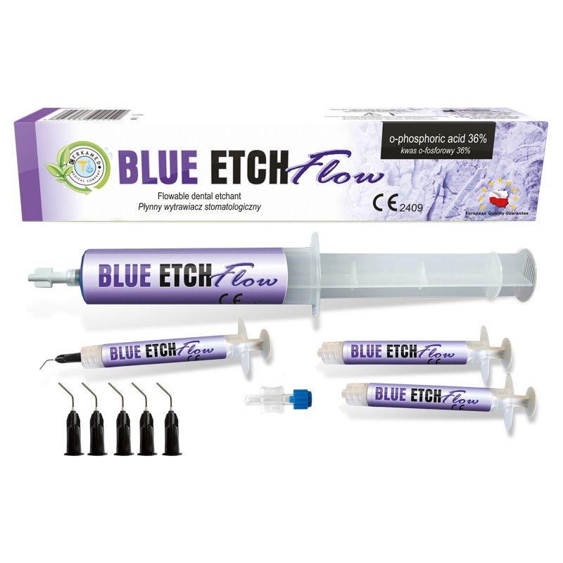 Cerkamed Blue Etch Flow 36% phosphoric-acid etching gel 50 ml