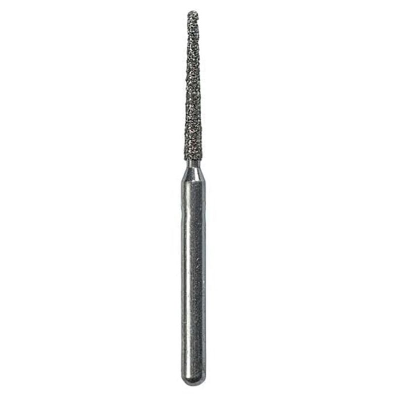 Strauss C10M medium round-end tapered diamond burs 012, 6 pieces
